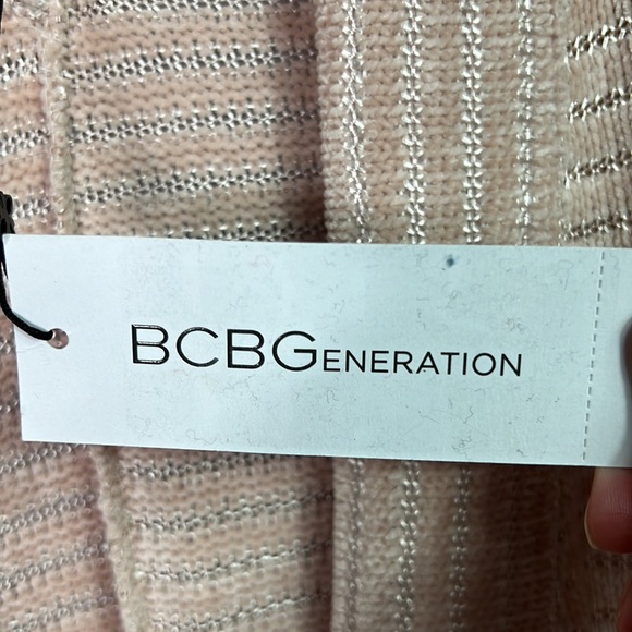 NWT BCBGeneration Rose Smoke Open Front Blanket Knit Sleeveless Cover-Up XS - Picture 7 of 12